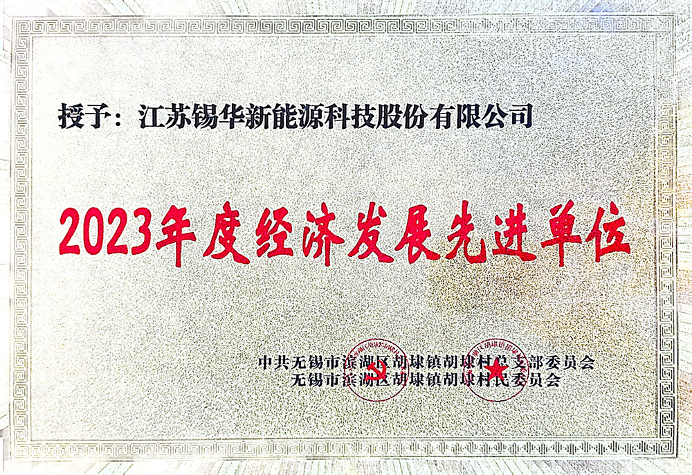 2023年度經濟發(fā)展先 進單位